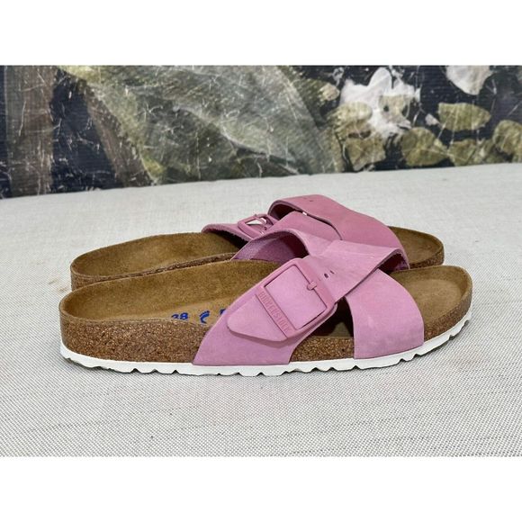 New Birkenstock Soft Footbed Siena Orchid Womens Narrow EU 38 US7 - Picture 5 of 7